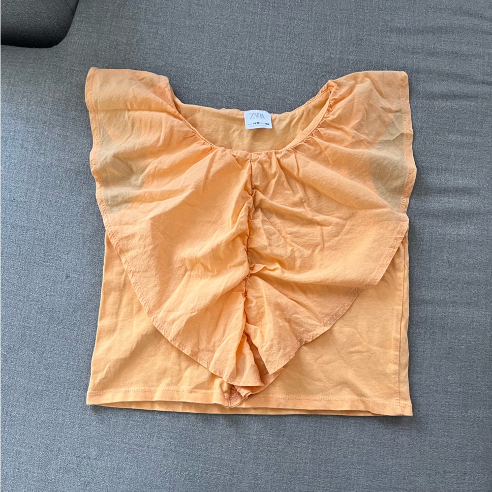 Zara RUFFLED TOP